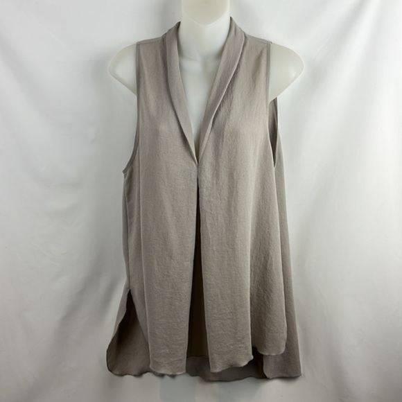 Wilfred 100% Silk Gray Casual Lightweight Tank Top Blouse‎ Size M - Picture 3 of 12